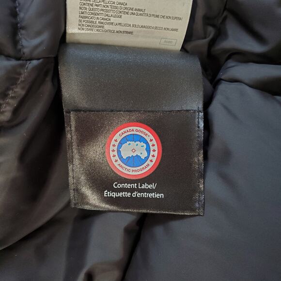 Canada Goose Kensington Parka Down Jacket Black Hooded 2506LA Size Small - Picture 12 of 15